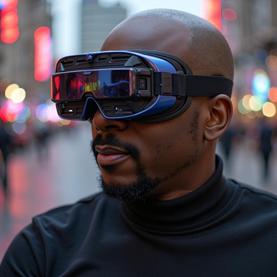 Futuristic VR visualization